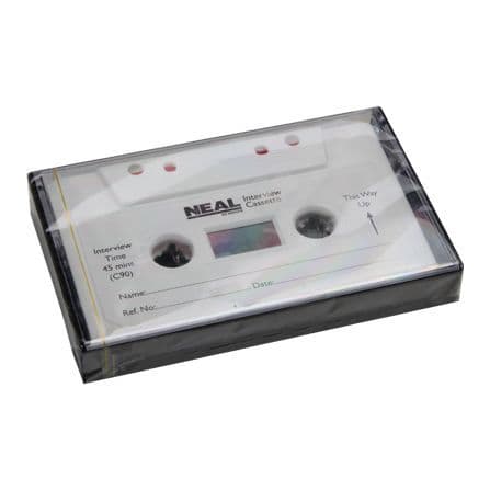 Neal PACE Audio Interview  Cassette Tape C90