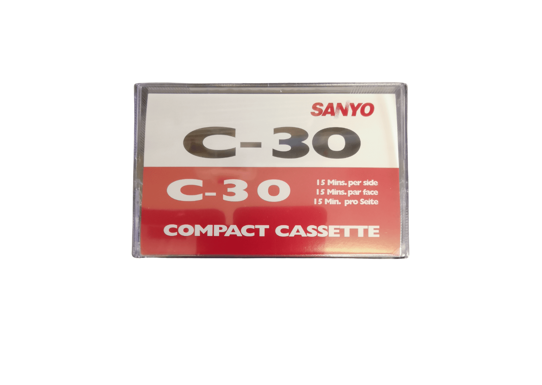 Sanyo C30 Leaderless Standard Cassette Dictation Tape