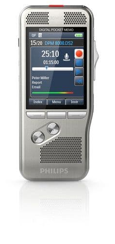 Philips DPM8000 Digital Pocket Memo Digital Dictation Machine Refurbished
