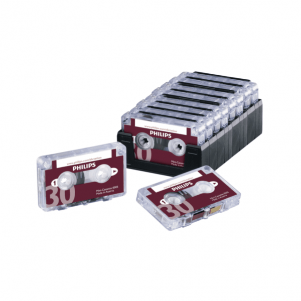 Philips LFH0005 Mini Cassette Tapes Box 10