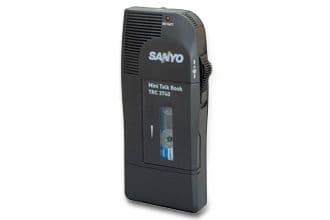 Sanyo TRC3780 Mini Cassette Portable Dictation Recorder Refurbished