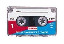 Sanyo C-30N Mini Cassette Tape C30N Single