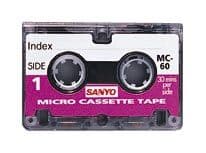 Sanyo MC-60 Micro Cassette Tape MC60 Single